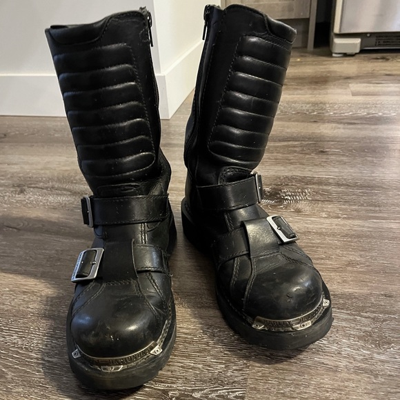 Women’s Harley Davidson Biker Boots, size 9 - Picture 3 of 5